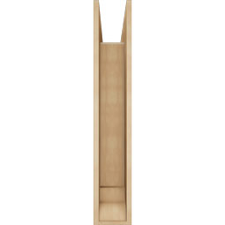 Ekena Millwork - BKTUR0756X32X44LEC01RCPR - Timberthane Faux Wood Legacy Style Bracket w/ Offset Brace, Traditional Ends, 7 1/2"W x 32"D x 44"H, Primed Tan