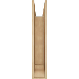 Ekena Millwork - BKTUR0756X34X40LEC01RCPR - Timberthane Faux Wood Legacy Style Bracket w/ Offset Brace, Traditional Ends, 7 1/2"W x 34"D x 40"H, Primed Tan