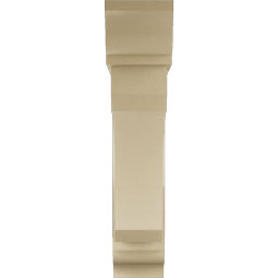 Ekena Millwork - BKTUR0756X36X36LEC01RCPR - Timberthane Faux Wood Legacy Style Bracket w/ Offset Brace, Traditional Ends, 7 1/2"W x 36"D x 36"H, Primed Tan