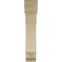 Ekena Millwork - BKTUR0756X36X40LEC01RCPR - Timberthane Faux Wood Legacy Style Bracket w/ Offset Brace, Traditional Ends, 7 1/2"W x 36"D x 40"H, Primed Tan