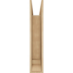 Ekena Millwork - BKTUR0756X36X40LEC01RCPR - Timberthane Faux Wood Legacy Style Bracket w/ Offset Brace, Traditional Ends, 7 1/2"W x 36"D x 40"H, Primed Tan