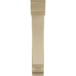 Ekena Millwork - BKTUR0756X36X44LEC01RCPR - Timberthane Faux Wood Legacy Style Bracket w/ Offset Brace, Traditional Ends, 7 1/2"W x 36"D x 44"H, Primed Tan