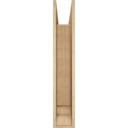 Ekena Millwork - BKTUR0756X36X44LEC01RCPR - Timberthane Faux Wood Legacy Style Bracket w/ Offset Brace, Traditional Ends, 7 1/2"W x 36"D x 44"H, Primed Tan