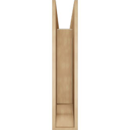 Ekena Millwork - BKTUR0756X38X38LEC01RCPR - Timberthane Faux Wood Legacy Style Bracket w/ Offset Brace, Traditional Ends, 7 1/2"W x 38"D x 38"H, Primed Tan