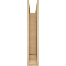 Ekena Millwork - BKTUR0756X38X44LEC01RCPR - Timberthane Faux Wood Legacy Style Bracket w/ Offset Brace, Traditional Ends, 7 1/2"W x 38"D x 44"H, Primed Tan