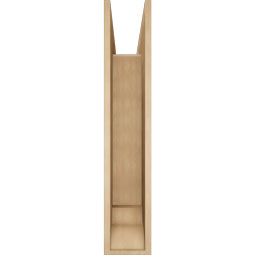 Ekena Millwork - BKTUR0756X40X40LEC01RCPR - Timberthane Faux Wood Legacy Style Bracket w/ Offset Brace, Traditional Ends, 7 1/2"W x 40"D x 40"H, Primed Tan