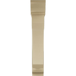 Ekena Millwork - BKTUR0756X40X44LEC01RCPR - Timberthane Faux Wood Legacy Style Bracket w/ Offset Brace, Traditional Ends, 7 1/2"W x 40"D x 44"H, Primed Tan