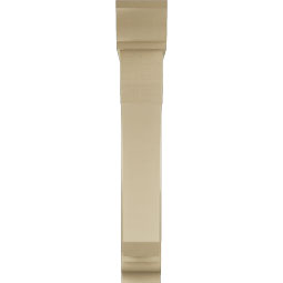 Ekena Millwork - BKTUR0756X42X48LEC01RCPR - Timberthane Faux Wood Legacy Style Bracket w/ Offset Brace, Traditional Ends, 7 1/2"W x 42"D x 48"H, Primed Tan