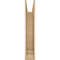 Ekena Millwork - BKTUR0756X44X44LEC01RCPR - Timberthane Faux Wood Legacy Style Bracket w/ Offset Brace, Traditional Ends, 7 1/2"W x 44"D x 44"H, Primed Tan