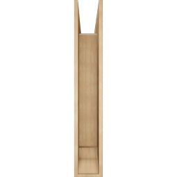 Ekena Millwork - BKTUR0756X46X46LEC01RCPR - Timberthane Faux Wood Legacy Style Bracket w/ Offset Brace, Traditional Ends, 7 1/2"W x 46"D x 46"H, Primed Tan