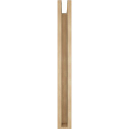 Ekena Millwork - BKTUR0352X24X32LEC05RCPR - Timberthane Faux Wood Legacy Style Bracket w/ Offset Brace, Block Ends, 3 1/2"W x 24"D x 32"H, Primed Tan