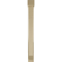 Ekena Millwork - BKTUR0352X24X36LEC05RCPR - Timberthane Faux Wood Legacy Style Bracket w/ Offset Brace, Block Ends, 3 1/2"W x 24"D x 36"H, Primed Tan