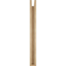 Ekena Millwork - BKTUR0352X28X36LEC05RCPR - Timberthane Faux Wood Legacy Style Bracket w/ Offset Brace, Block Ends, 3 1/2"W x 28"D x 36"H, Primed Tan
