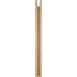 Ekena Millwork - BKTUR0352X28X40LEC05RCPR - Timberthane Faux Wood Legacy Style Bracket w/ Offset Brace, Block Ends, 3 1/2"W x 28"D x 40"H, Primed Tan
