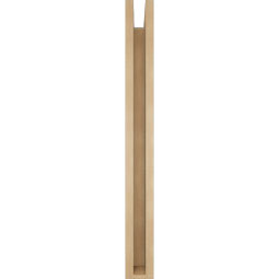 Ekena Millwork - BKTUR0352X30X34LEC05RCPR - Timberthane Faux Wood Legacy Style Bracket w/ Offset Brace, Block Ends, 3 1/2"W x 30"D x 34"H, Primed Tan