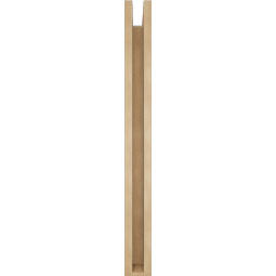 Ekena Millwork - BKTUR0352X30X36LEC05RCPR - Timberthane Faux Wood Legacy Style Bracket w/ Offset Brace, Block Ends, 3 1/2"W x 30"D x 36"H, Primed Tan