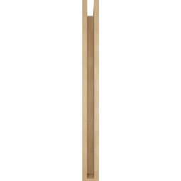 Ekena Millwork - BKTUR0352X30X38LEC05RCPR - Timberthane Faux Wood Legacy Style Bracket w/ Offset Brace, Block Ends, 3 1/2"W x 30"D x 38"H, Primed Tan