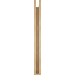 Ekena Millwork - BKTUR0352X32X36LEC05RCPR - Timberthane Faux Wood Legacy Style Bracket w/ Offset Brace, Block Ends, 3 1/2"W x 32"D x 36"H, Primed Tan