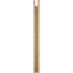 Ekena Millwork - BKTUR0352X32X40LEC05RCPR - Timberthane Faux Wood Legacy Style Bracket w/ Offset Brace, Block Ends, 3 1/2"W x 32"D x 40"H, Primed Tan