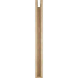 Ekena Millwork - BKTUR0352X34X38LEC05RCPR - Timberthane Faux Wood Legacy Style Bracket w/ Offset Brace, Block Ends, 3 1/2"W x 34"D x 38"H, Primed Tan