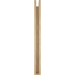 Ekena Millwork - BKTUR0352X34X40LEC05RCPR - Timberthane Faux Wood Legacy Style Bracket w/ Offset Brace, Block Ends, 3 1/2"W x 34"D x 40"H, Primed Tan
