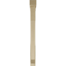 Ekena Millwork - BKTUR0352X36X40LEC05RCPR - Timberthane Faux Wood Legacy Style Bracket w/ Offset Brace, Block Ends, 3 1/2"W x 36"D x 40"H, Primed Tan