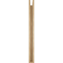 Ekena Millwork - BKTUR0352X36X40LEC05RCPR - Timberthane Faux Wood Legacy Style Bracket w/ Offset Brace, Block Ends, 3 1/2"W x 36"D x 40"H, Primed Tan