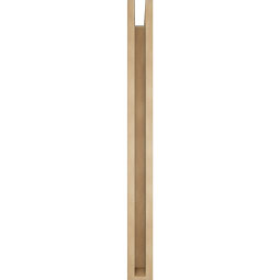 Ekena Millwork - BKTUR0352X38X38LEC05RCPR - Timberthane Faux Wood Legacy Style Bracket w/ Offset Brace, Block Ends, 3 1/2"W x 38"D x 38"H, Primed Tan