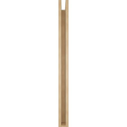 Ekena Millwork - BKTUR0352X38X44LEC05RCPR - Timberthane Faux Wood Legacy Style Bracket w/ Offset Brace, Block Ends, 3 1/2"W x 38"D x 44"H, Primed Tan