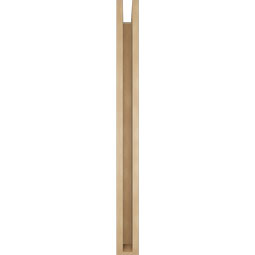 Ekena Millwork - BKTUR0352X40X40LEC05RCPR - Timberthane Faux Wood Legacy Style Bracket w/ Offset Brace, Block Ends, 3 1/2"W x 40"D x 40"H, Primed Tan