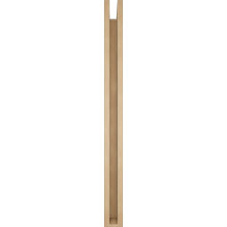 Ekena Millwork - BKTUR0352X42X42LEC05RCPR - Timberthane Faux Wood Legacy Style Bracket w/ Offset Brace, Block Ends, 3 1/2"W x 42"D x 42"H, Primed Tan