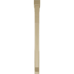 Ekena Millwork - BKTUR0352X42X48LEC05RCPR - Timberthane Faux Wood Legacy Style Bracket w/ Offset Brace, Block Ends, 3 1/2"W x 42"D x 48"H, Primed Tan