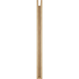Ekena Millwork - BKTUR0352X42X48LEC05RCPR - Timberthane Faux Wood Legacy Style Bracket w/ Offset Brace, Block Ends, 3 1/2"W x 42"D x 48"H, Primed Tan