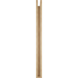 Ekena Millwork - BKTUR0352X46X46LEC05RCPR - Timberthane Faux Wood Legacy Style Bracket w/ Offset Brace, Block Ends, 3 1/2"W x 46"D x 46"H, Primed Tan