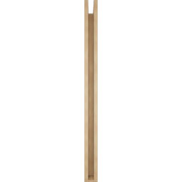 Ekena Millwork - BKTUR0352X48X48LEC05RCPR - Timberthane Faux Wood Legacy Style Bracket w/ Offset Brace, Block Ends, 3 1/2"W x 48"D x 48"H, Primed Tan