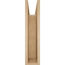 Ekena Millwork - BKTUR0554X20X24LEC05RCPR - Timberthane Faux Wood Legacy Style Bracket w/ Offset Brace, Block Ends, 5 1/2"W x 20"D x 24"H, Primed Tan