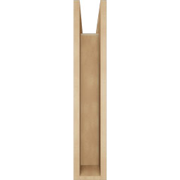 Ekena Millwork - BKTUR0554X22X30LEC05RCPR - Timberthane Faux Wood Legacy Style Bracket w/ Offset Brace, Block Ends, 5 1/2"W x 22"D x 30"H, Primed Tan