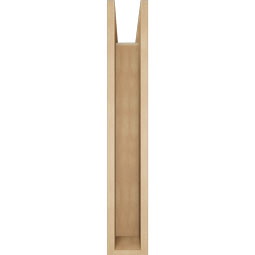 Ekena Millwork - BKTUR0554X26X34LEC05RCPR - Timberthane Faux Wood Legacy Style Bracket w/ Offset Brace, Block Ends, 5 1/2"W x 26"D x 34"H, Primed Tan