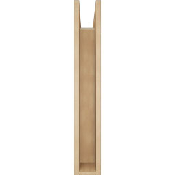 Ekena Millwork - BKTUR0554X28X36LEC05RCPR - Timberthane Faux Wood Legacy Style Bracket w/ Offset Brace, Block Ends, 5 1/2"W x 28"D x 36"H, Primed Tan