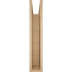 Ekena Millwork - BKTUR0554X30X30LEC05RCPR - Timberthane Faux Wood Legacy Style Bracket w/ Offset Brace, Block Ends, 5 1/2"W x 30"D x 30"H, Primed Tan