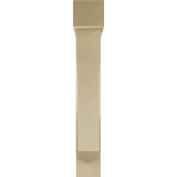 Ekena Millwork - BKTUR0554X30X36LEC05RCPR - Timberthane Faux Wood Legacy Style Bracket w/ Offset Brace, Block Ends, 5 1/2"W x 30"D x 36"H, Primed Tan
