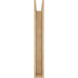 Ekena Millwork - BKTUR0554X30X42LEC05RCPR - Timberthane Faux Wood Legacy Style Bracket w/ Offset Brace, Block Ends, 5 1/2"W x 30"D x 42"H, Primed Tan