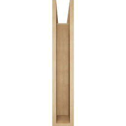 Ekena Millwork - BKTUR0554X32X32LEC05RCPR - Timberthane Faux Wood Legacy Style Bracket w/ Offset Brace, Block Ends, 5 1/2"W x 32"D x 32"H, Primed Tan