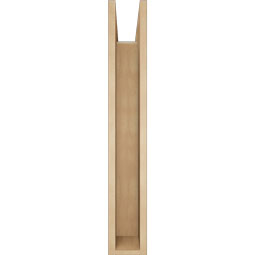 Ekena Millwork - BKTUR0554X32X36LEC05RCPR - Timberthane Faux Wood Legacy Style Bracket w/ Offset Brace, Block Ends, 5 1/2"W x 32"D x 36"H, Primed Tan