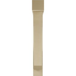 Ekena Millwork - BKTUR0554X32X40LEC05RCPR - Timberthane Faux Wood Legacy Style Bracket w/ Offset Brace, Block Ends, 5 1/2"W x 32"D x 40"H, Primed Tan