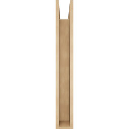 Ekena Millwork - BKTUR0554X32X40LEC05RCPR - Timberthane Faux Wood Legacy Style Bracket w/ Offset Brace, Block Ends, 5 1/2"W x 32"D x 40"H, Primed Tan