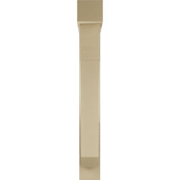 Ekena Millwork - BKTUR0554X32X44LEC05RCPR - Timberthane Faux Wood Legacy Style Bracket w/ Offset Brace, Block Ends, 5 1/2"W x 32"D x 44"H, Primed Tan