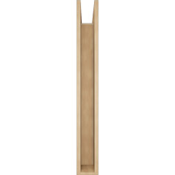 Ekena Millwork - BKTUR0554X32X44LEC05RCPR - Timberthane Faux Wood Legacy Style Bracket w/ Offset Brace, Block Ends, 5 1/2"W x 32"D x 44"H, Primed Tan