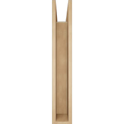 Ekena Millwork - BKTUR0554X34X34LEC05RCPR - Timberthane Faux Wood Legacy Style Bracket w/ Offset Brace, Block Ends, 5 1/2"W x 34"D x 34"H, Primed Tan