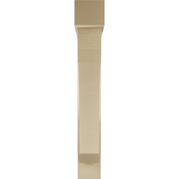 Ekena Millwork - BKTUR0554X34X38LEC05RCPR - Timberthane Faux Wood Legacy Style Bracket w/ Offset Brace, Block Ends, 5 1/2"W x 34"D x 38"H, Primed Tan